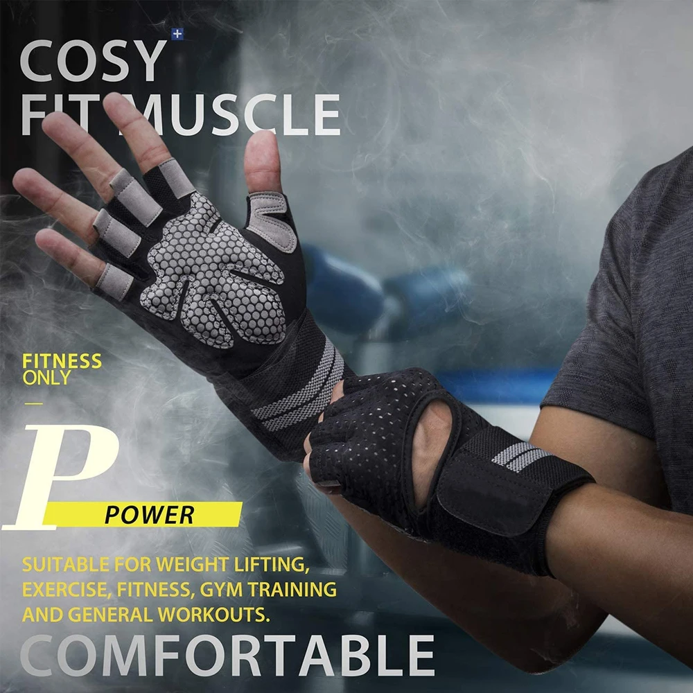 1Pair Half Finger Gym Fitness  - Workout Glove Gym 评论和价格